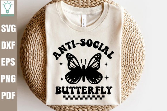 Anti-social Butterfly Retro SVG: A Designer Review