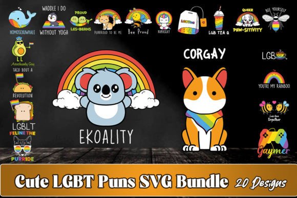 Cute LGBT Puns SVG Bundle Review