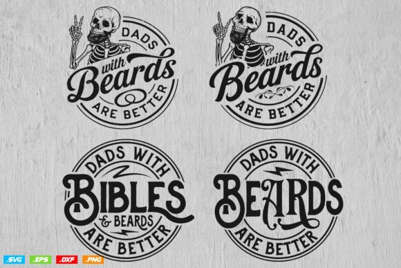 Dads with Beards Are Better Father's Svg Review