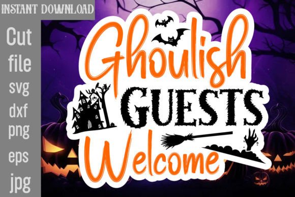 Ghoulish Guests Welcome SVG Cut File Review