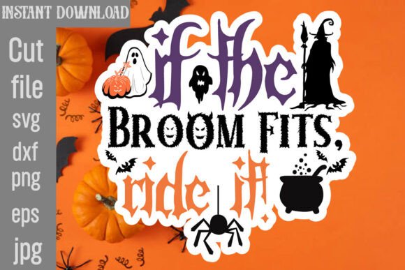 If the Broom Fits, Ride It SVG Cut File Review