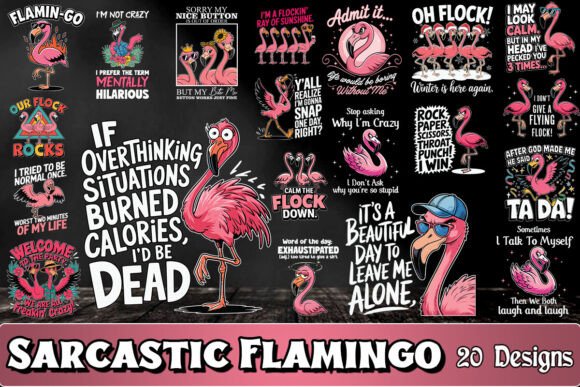 Sarcastic Flamingo SVG Bundle Review