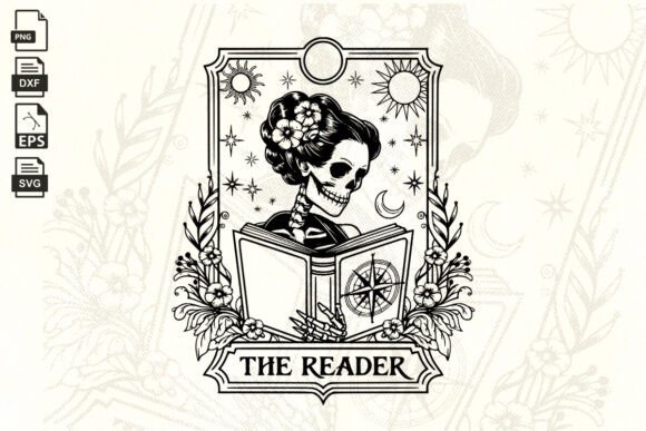 The Reader Tarot Card SVG, Skeleton Read Review